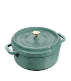 Round Cast Iron Enamel Coated Casserole Dish 20cm 2.2L