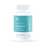 Holland & Barrett Bettervits Vitamin B Complex with Vitamin C & Biotin 60 Capsules- Buy online at McGrocer