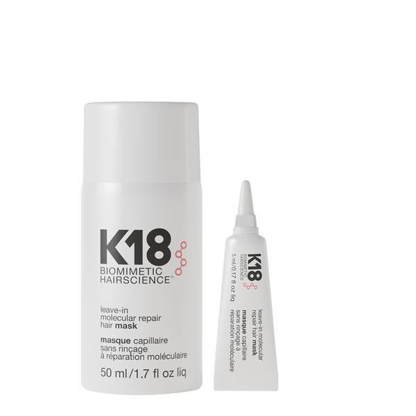 K18 leave-in molecular repair mask 50ml and 5ml duo, UK version
