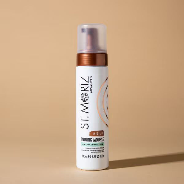 St Moriz colour correcting tanning mousse medium (British brand)