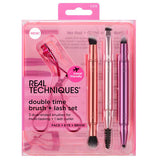 Superdrug Real Techniques Double Time Brush + Lash Set Eye & Brow Tools- Buy online at McGrocer