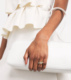 Yeprem yellow gold and diamond butterfly ring (British brand)