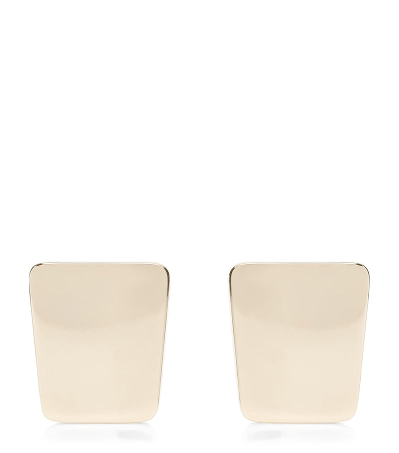 TOM FORD Mira earrings in faceted cube gold-tone - British product