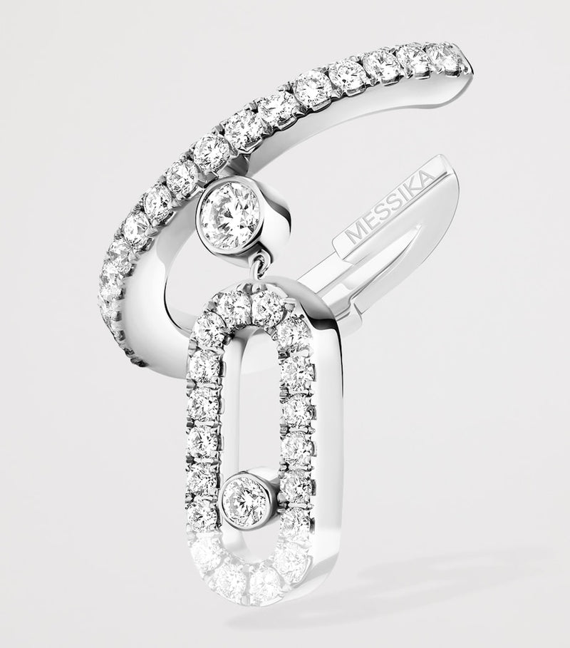 Messika Move Uno white gold diamond ear cuff 0.24ct (British brand)