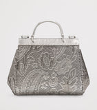 Dolce&Gabbana Kids crystal embellished leather top-handle bag, imported from the UK