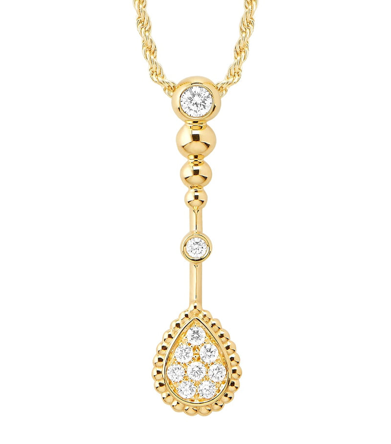 Boucheron Serpent Bohème yellow gold diamond necklace (British brand)