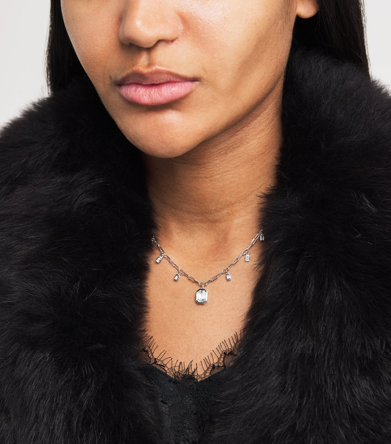 SHAY white gold diamond illusion necklace - British product