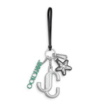 Jimmy Choo logo bag charm, imported from the UK