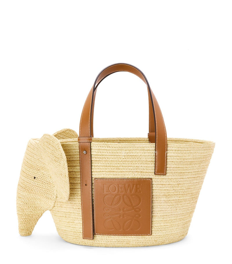 LOEWE woven elephant basket tote bag, UK version