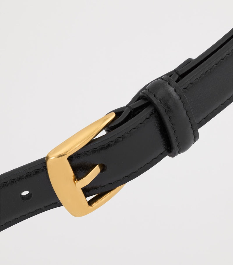Saint Laurent leather belt trapezoid buckle 2cm - British product