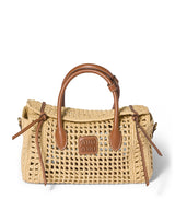 Harrods Miu Miu Raffia Top-Handle Bag- Buy online at McGrocer