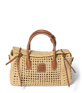Harrods Miu Miu Raffia Top-Handle Bag- Buy online at McGrocer