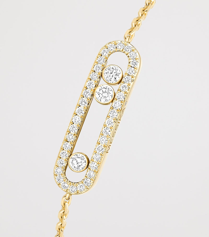Messika Move Classique baby bracelet 0.29ct yellow gold diamonds, UK version