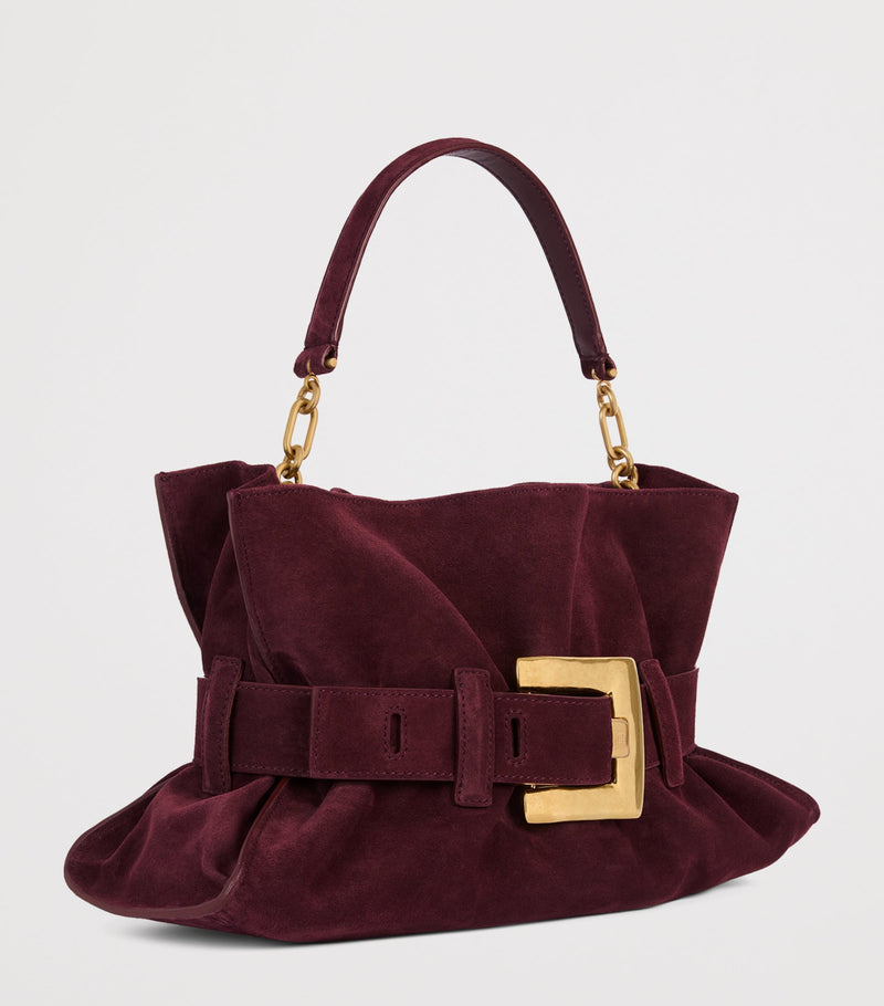 Balmain suede Anthem shoulder bag medium - British product