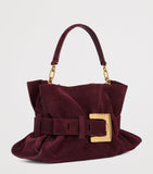 Balmain suede Anthem shoulder bag medium - British product