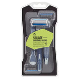 Superdrug Superdrug Male 5 Blade Disposable Razor 3 Pack- Buy online at McGrocer