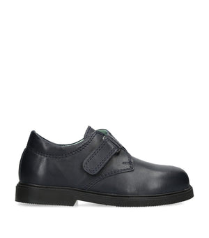 Leather School Shoes for Boys with Velcro Straps