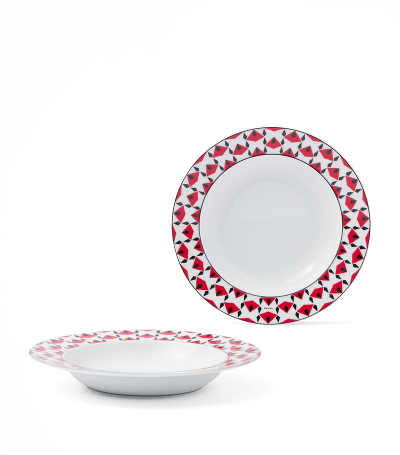 Prada Vienna soup plates set of 2 22cm, imported from the UK