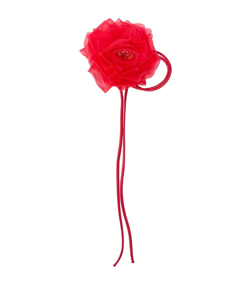 Max Mara silk flower hair clip, UK version