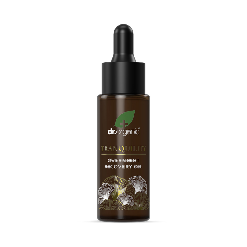 Dr Organic Evoke Tranquility Night Oil 30ml, imported from the UK