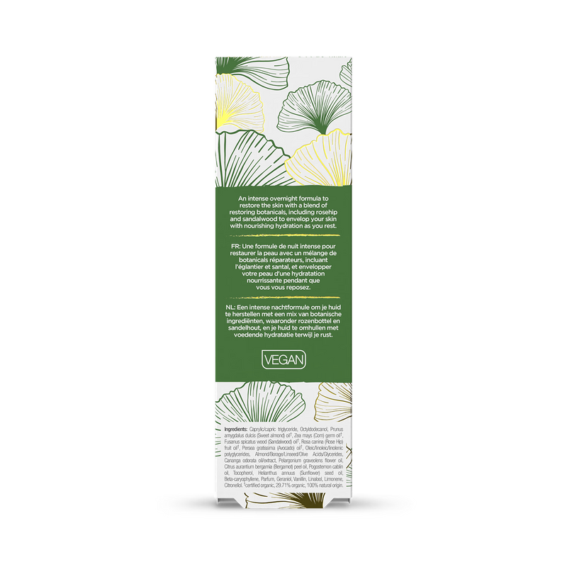 Dr Organic Evoke Tranquility Night Oil 30ml, imported from the UK