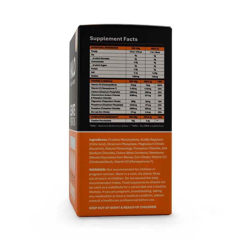 Halo Elevate hydration creatine tropical sachets 30 pack, UK version
