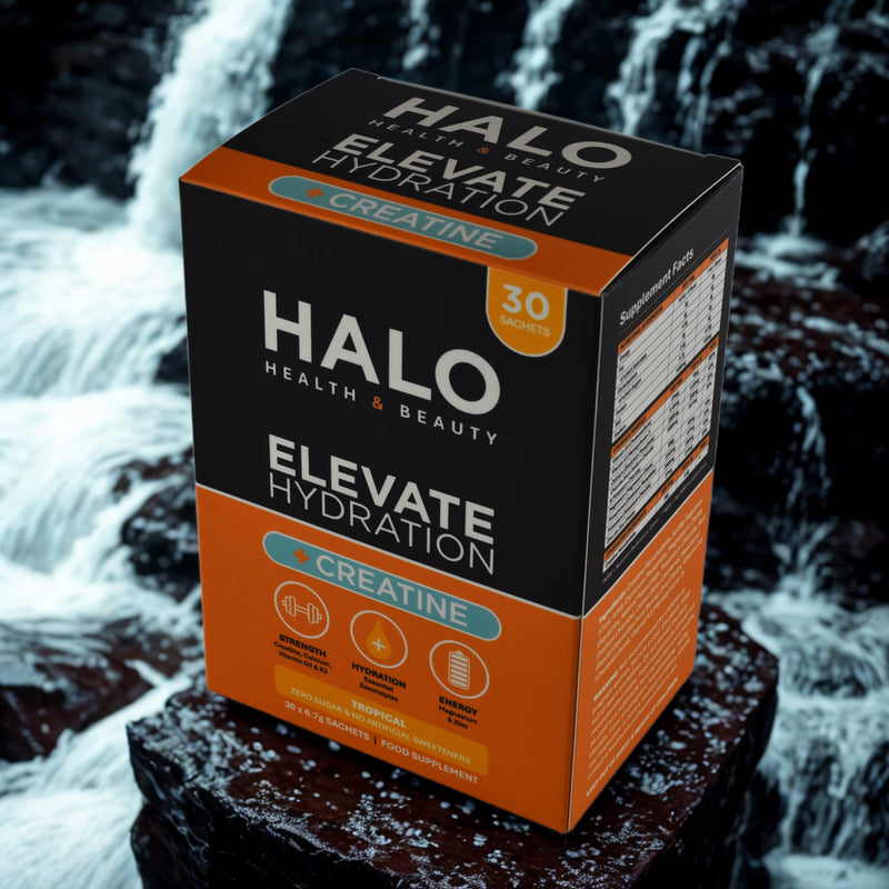 Halo Elevate hydration creatine tropical sachets 30 pack, UK version