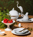 Meissen Waves Relief Creamer in bisque porcelain (British brand)