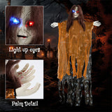 Livingandhome Halloween hanging ghost decoration with glowing eyes (British brand)