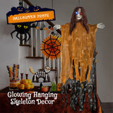 Livingandhome Halloween hanging ghost decoration with glowing eyes (British brand)