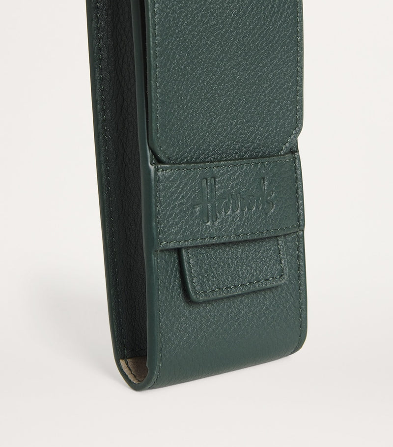 Jean Rousseau Harrods green leather watch pouch (British brand)