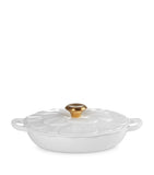Le Creuset cast iron petal shallow casserole dish 26cm, UK version