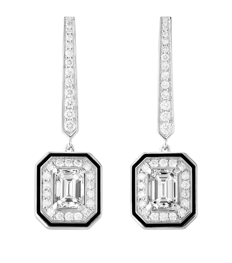 Boucheron White Gold and Diamond Vendôme Liseré Earrings, UK version