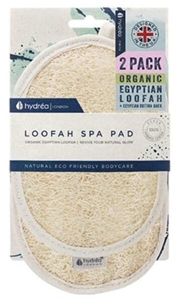 Hydréa London organic Egyptian loofah body pad duo, UK version