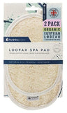 Hydréa London organic Egyptian loofah body pad duo, UK version