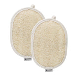Hydréa London organic Egyptian loofah body pad duo, UK version