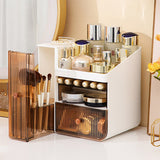 Livingandhome makeup organizer white 2 drawer 24.5cm, UK version