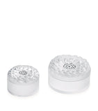 Lalique Crystal Dahlia jewellery box, UK version