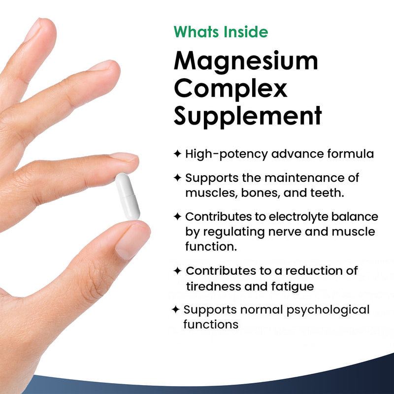 New Leaf Products magnesium complex 4in1 360 capsules (British brand)