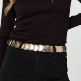 Izabel London two tone coin detail belt (British brand)