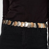 Izabel London two tone coin detail belt (British brand)