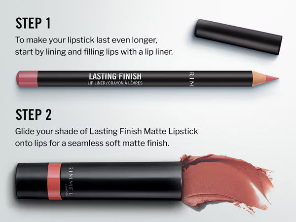 Rimmel Matte Lipstick 145 Peach Petal, imported from the UK