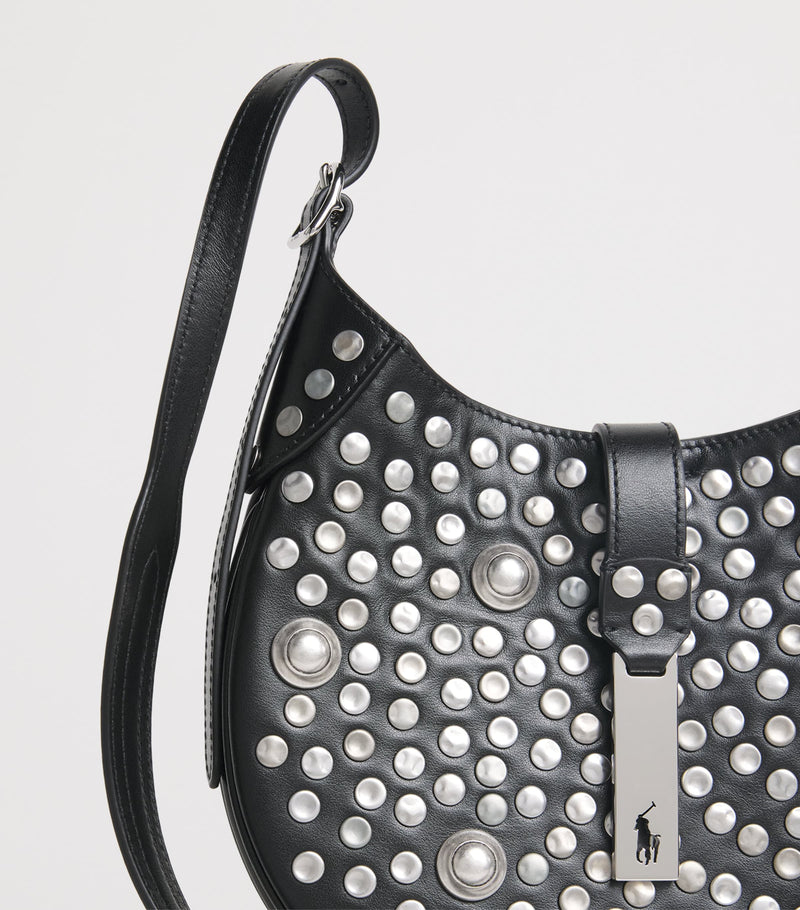 Polo Ralph Lauren studded leather shoulder bag (British brand)