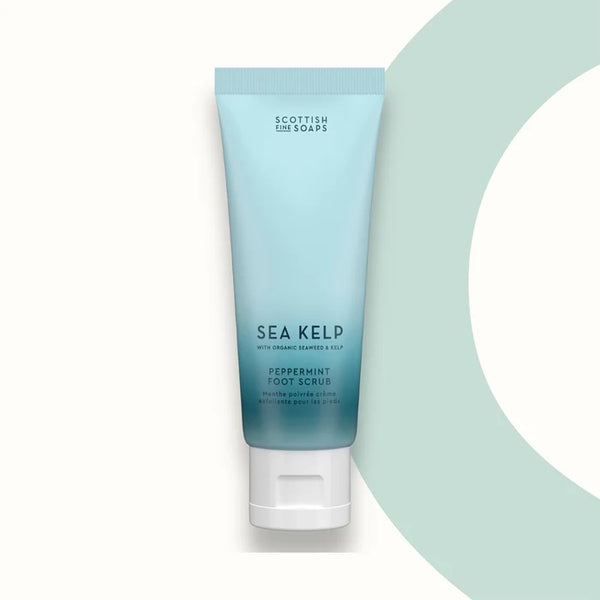 Scottish Fine Soaps Peppermint Foot Scrub Sea Kelp 75ml (British brand)