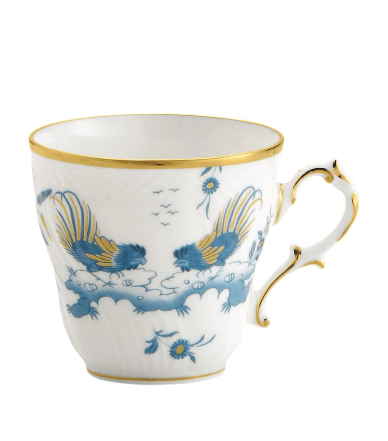 GINORI 1735 Oro di Doccia Turchese espresso cup, UK version