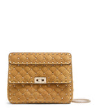 Valentino Garavani Rockstud Spike shoulder bag suede (British brand)
