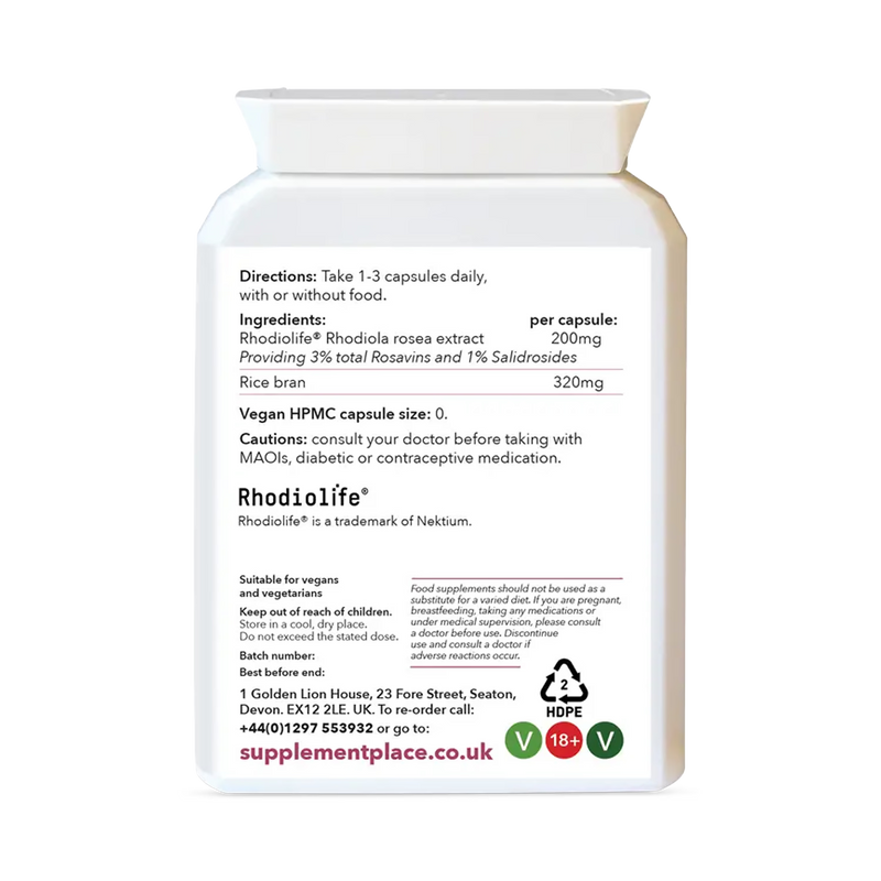 Supplement Place Rhodiola Rosea extract 200mg 60 capsules - British product