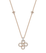 Harrods Boodles Be Boodles Diamond Pendant Necklace in Rose Gold and Platinum- Buy online at McGrocer