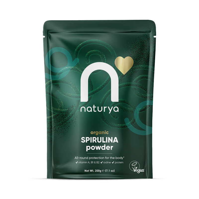 Naturya Organic Spirulina Powder 200g, imported from the UK