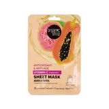 Superdrug Organic Shop Vitamin C Therapy Antioxidant Sheet Mask Guava Papaya 1 pc- Buy online at McGrocer